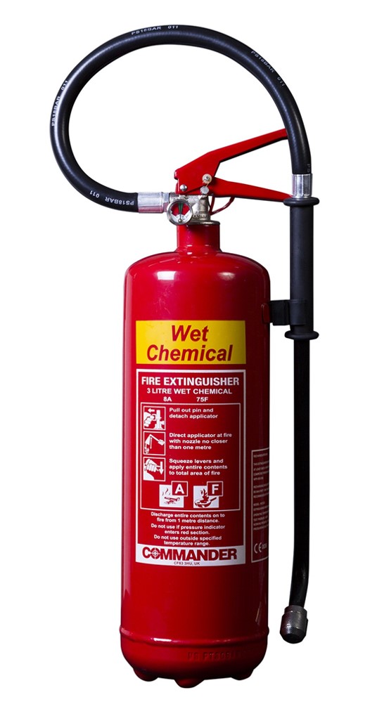 a wet chemical fire extinguisher